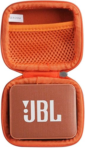 Hermitshell Estuche de viaje para JBL GO2 - Altavoz Bluetooth ultra portátil impermeable (naranja)