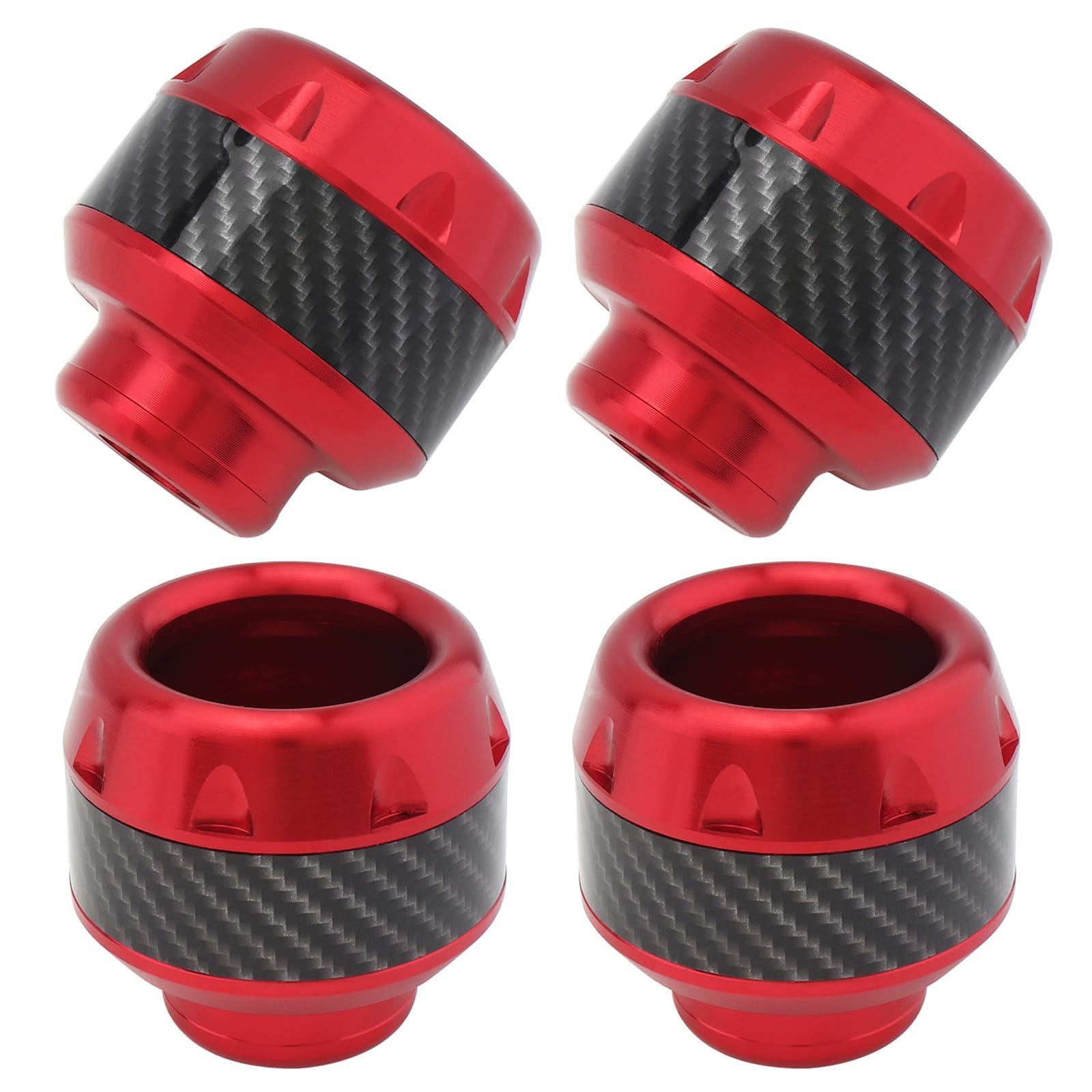 4Pcs Motorcycle Fork Frame Sliders, Aluminum Crash Protectors Decor