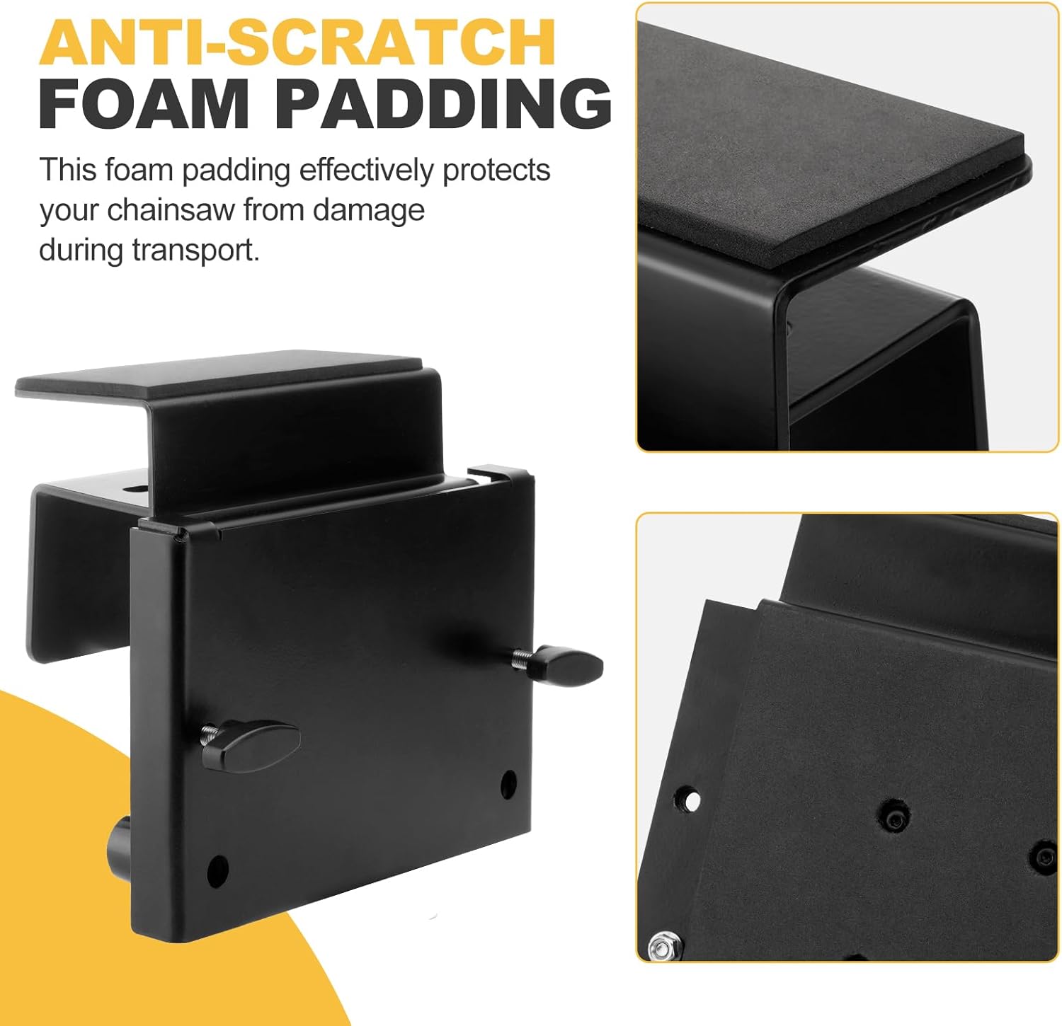 UTV Chainsaw Mount, Heavy Duty Chainsaw Carrier Holder Compatible with Polaris Ranger 500, 570, 900, XP, 1000 Crew