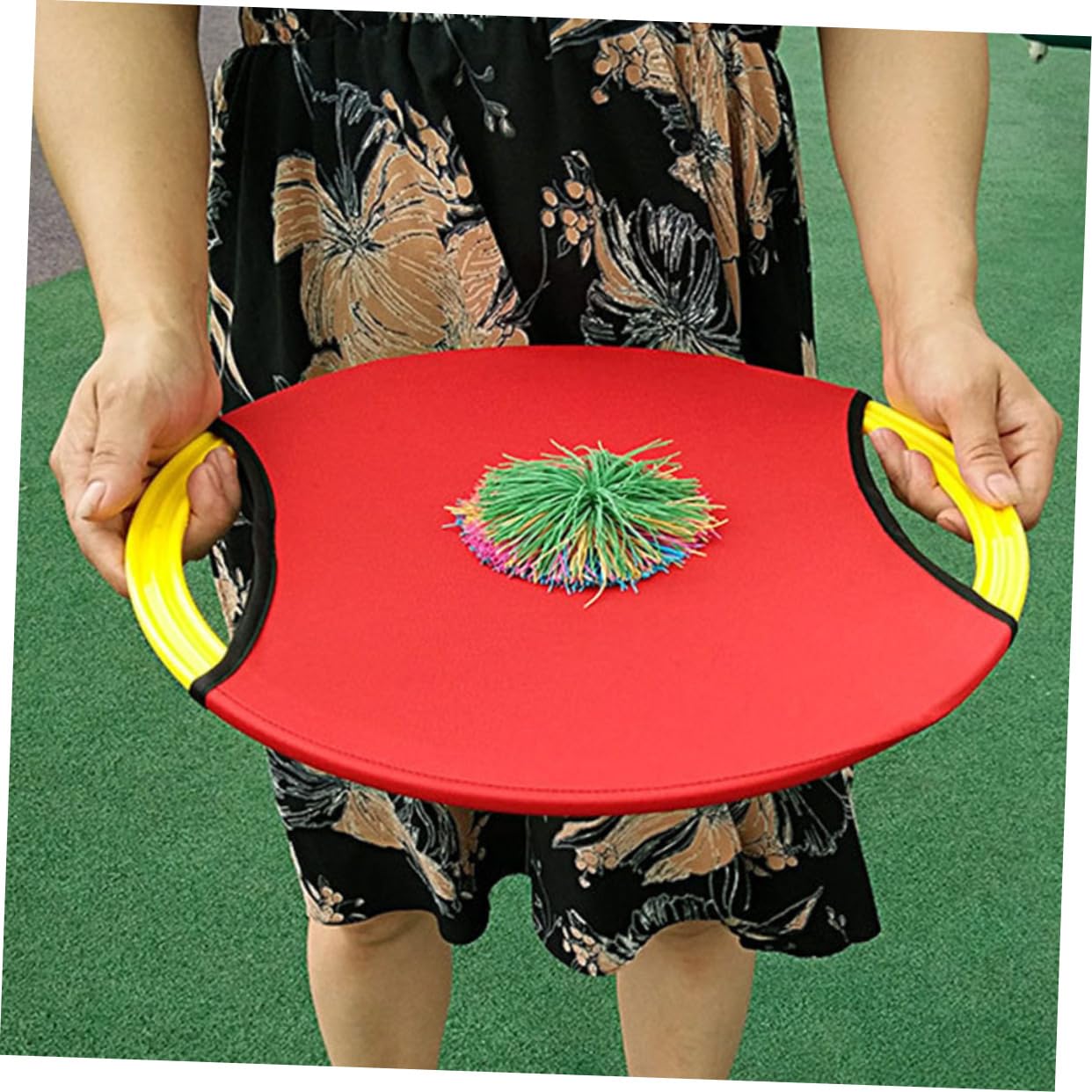 Trampoline Disque Volant pour Enfants 3 Pièces Jeu de Balle en Plein Air