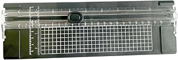 A4 Black 10.5 Inch x 3.5 Inch Paper Cutter for Cutting Paper, Coupon, Label, Cardstock, and Scrapbooking Craft for Office and Home Black