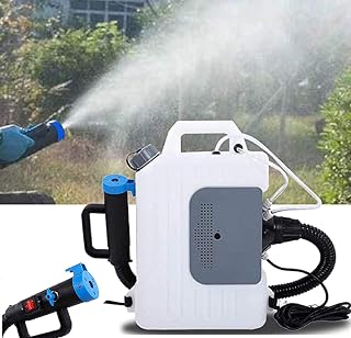 Electric Backpack Fogger, 10L Portable Agricultural Backpack Electric Sprayer ULV Cold Fog with 1200W Distance 8-10 Meters - Idea for Indoor Outdoor Garden Yard