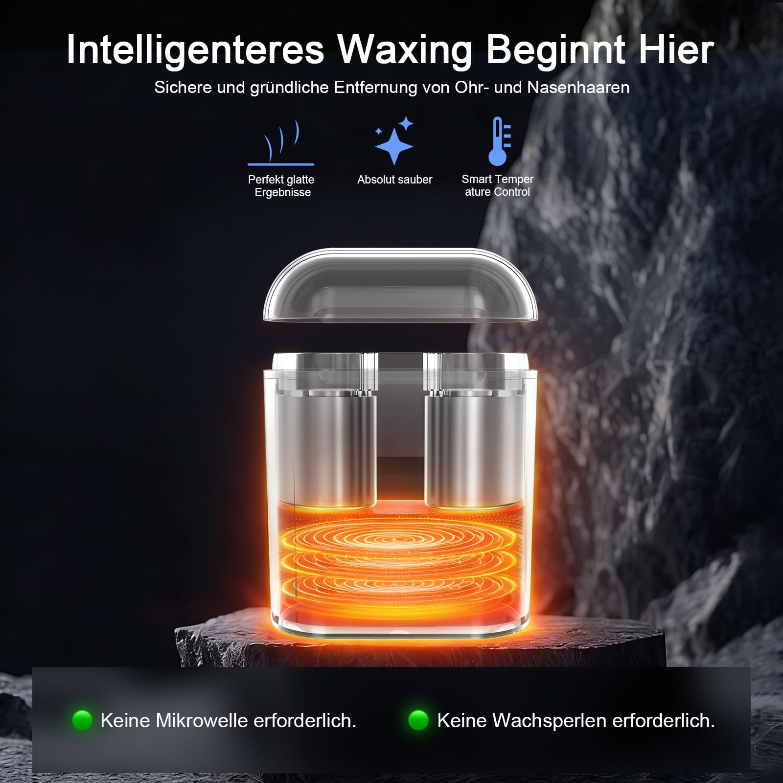 Épilateur pour poils de nez et oreilles – Kit d'épilation à la cire alimenté
