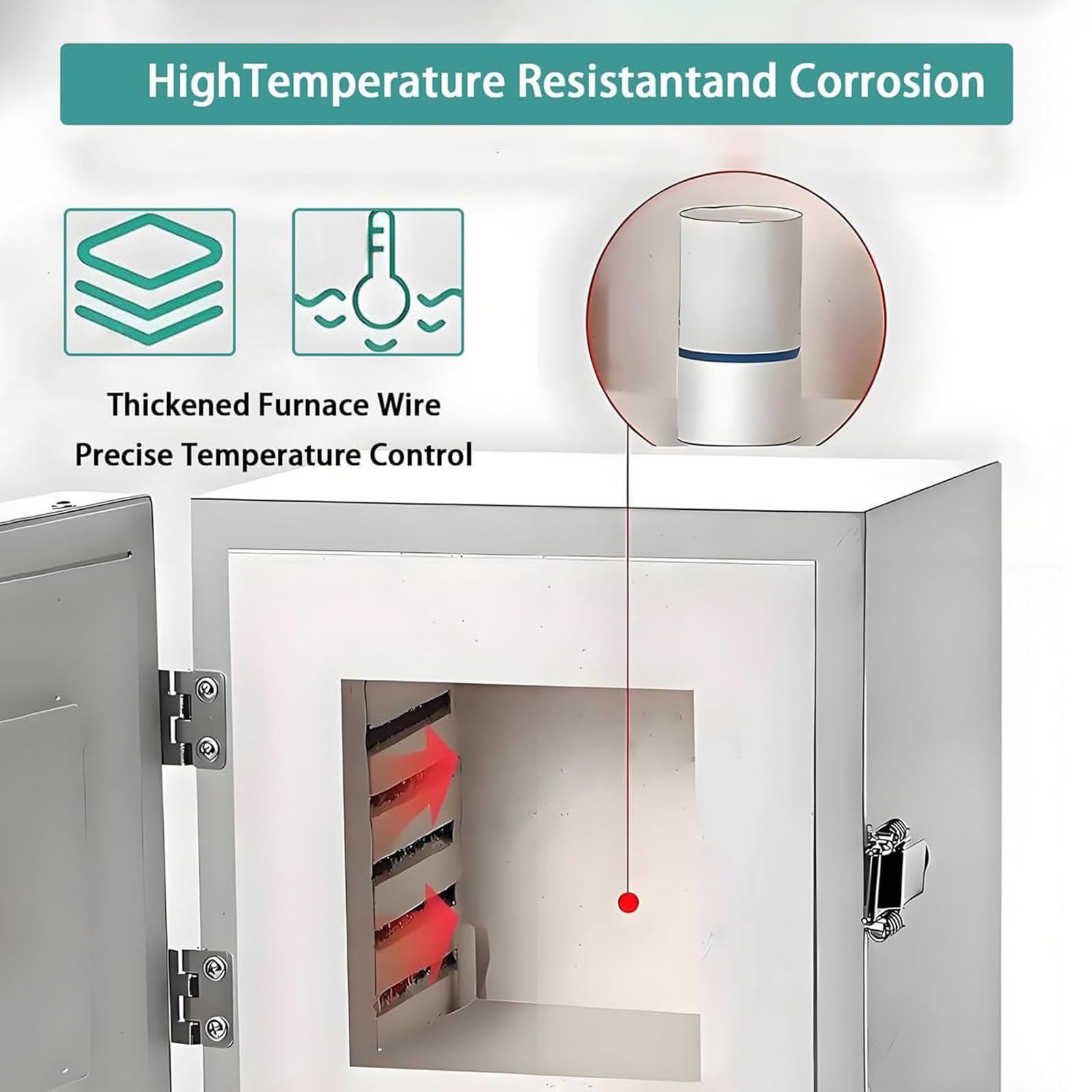 Horno de Mufla de Cerámica Eléctrico de Laboratorio 2000W,Horno Eléctrico de Calcinación 1150℃ para Fusión de Metales,con Guantes y Pinzas Resistentes al Calor,para Odontología,Trabajos Cerámicos