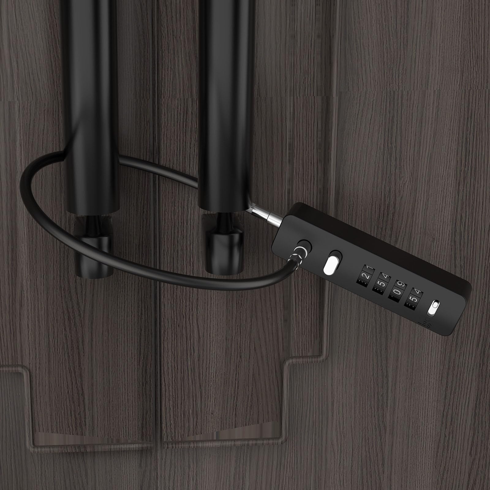 QWORK 2 Pack High Security Cable Lock with 4 Digital Resettable ...