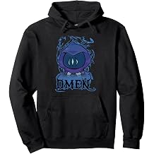 Chibi Omen Agent Valorants Gaming Cute Pullover Black Hoodie - Unisex-Adult, Gamers, Birthday Celebrants - Small