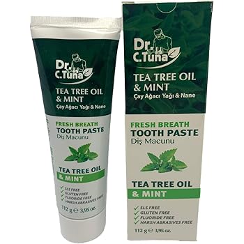 Amazon Com Dr C Tuna Tea Tree Oil Mint Toothpaste 112 Gr Beauty
