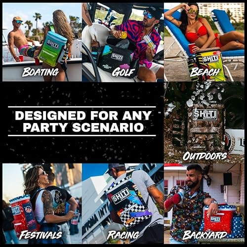 Miniatura 6 de SHITI Hieleras Enfriador para Camping, Viajes, Playa, Lonchera Suave para Alimentos, Bebidas y Hielo, Portátil, Impermeable, Bolsa Aislada de 24