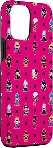 Miniatura 3 de iPhone 12 Pro Max Disney Villains Anti-Love Cute Black Heart Funda para el Día de San Valentín