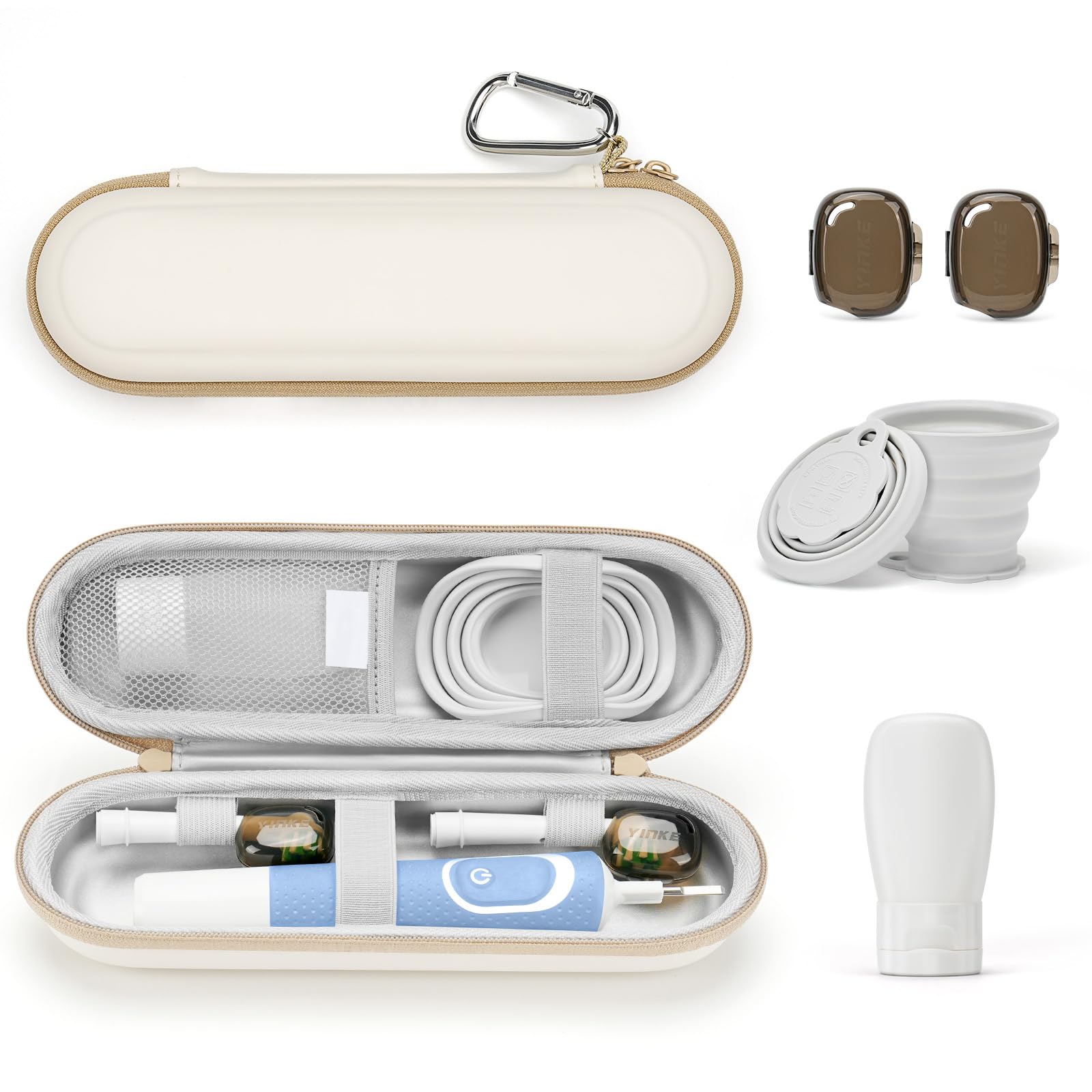 Yinke 2.0 Electric Toothbrush Case for Oral B/Oral-B Pro/Philips Sonicare/Suri Sonic Electric Toothbrush, Electric Toothbrush Travel Case