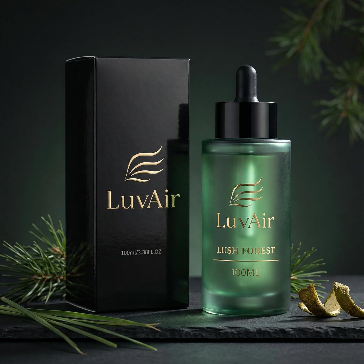 LuvAir™ Woody Collection Aroma Oil Refill – Warm, Earthy Fragrance for Car and Home Waterless Diffusers (100 ml, Lush Forrest)