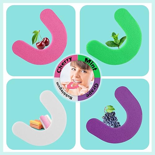 Miniatura 3 de Obleas de mordida para ortodoncia  Obleas de terapia sin látex, alivia el dolor de aparatos ortopédicos, alivio del dolor de dientes, alternativa de