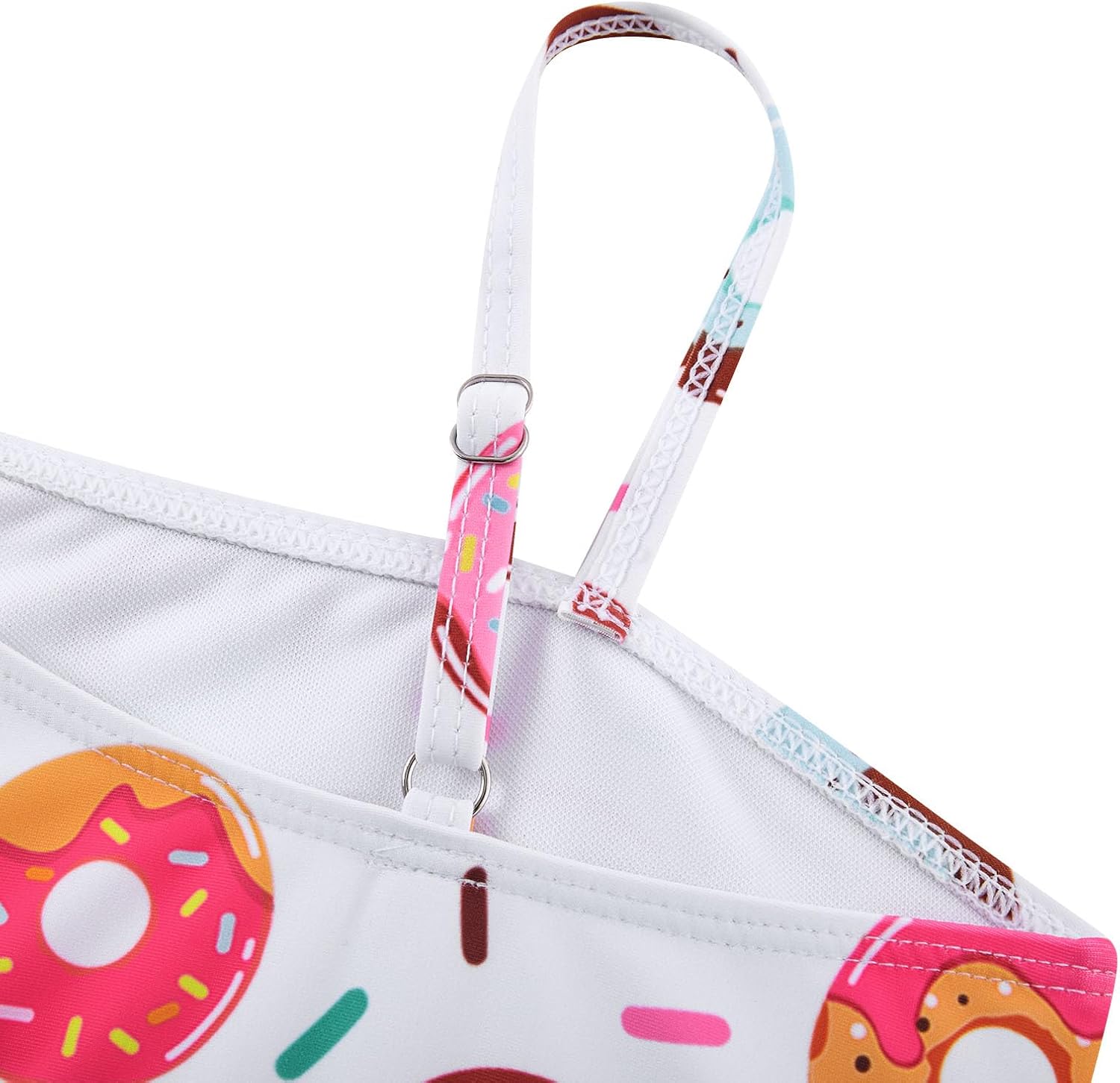 RAISEVERN Girls Swimsuit 3 Piece Bathing Suits Cute Quick Dry Bikini Tankini Sets with Cover Ups Beach Skirt for 5-12 Years - Image 5