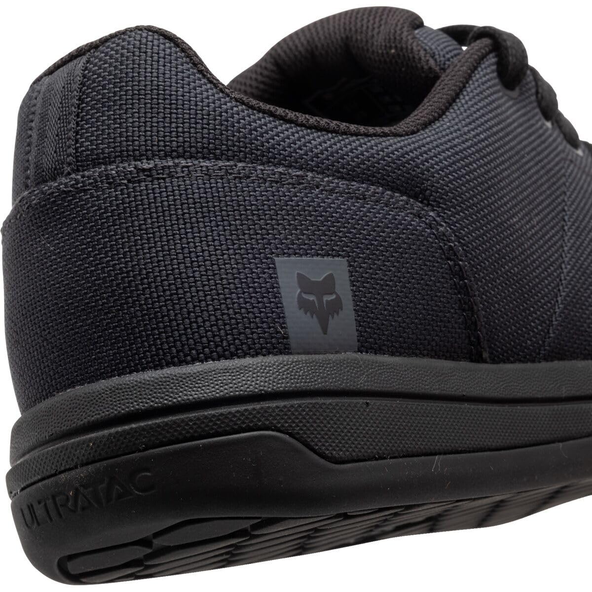 Fox Racing Fox Union Canvas Mountainbike-Schuhe, robust, lässig, mit Eva-Zwischensohle, Zehenschutz, Ultratac-Sohle für Grip & Komfort, Schwarz, Größe: 43.5