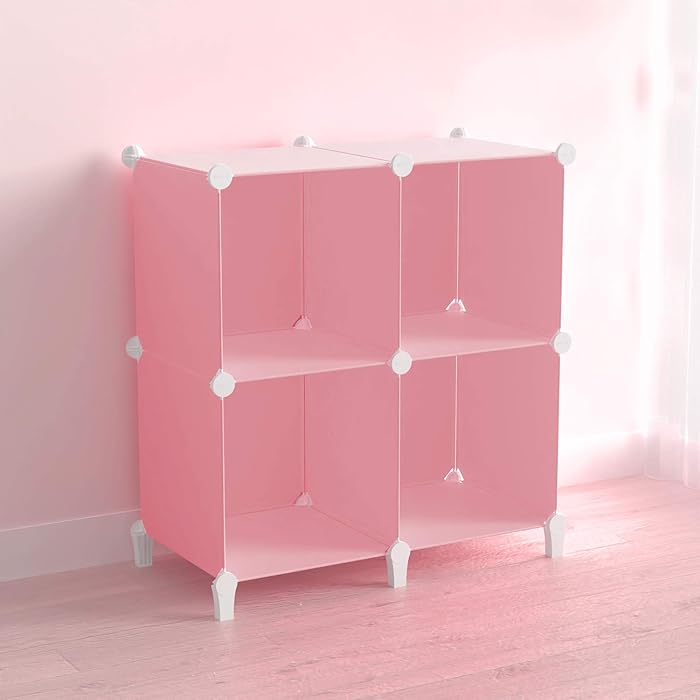 Buy 4Cube Pink Cube Storage Organizer, Modular Storage Shelf with