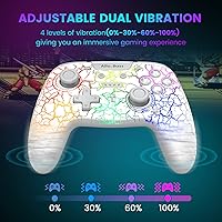 Vista 4 de Switch Pro Controller, Wireless Switch Controller for Nintendo SwitchSwitch LiteSwitch OLED, Switch Remote Gamepad with Adjustable RGB Light Wake Up