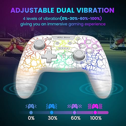Miniatura 4 de Switch Pro Controller, Wireless Switch Controller for Nintendo SwitchSwitch LiteSwitch OLED, Switch Remote Gamepad with Adjustable RGB Light Wake Up