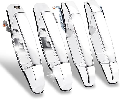 WEILEITE Manijas de puerta cromadas para Chevy Silverado GMC Sierra 1500 Cadillac Escalade Yukon XL Denali Chevrolet 2500 3500 HD Tahoe Avalanche