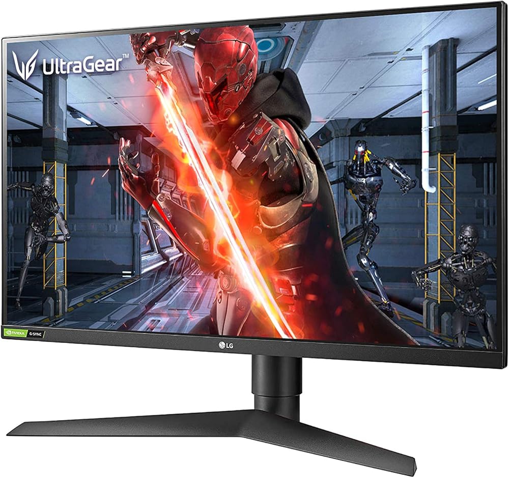 LG B 27 Inch Full HD Ultragear G-Sync Compatible Gaming Monitor with 144Hz Refresh Rate and HDR 10 - Black thumbnail 3