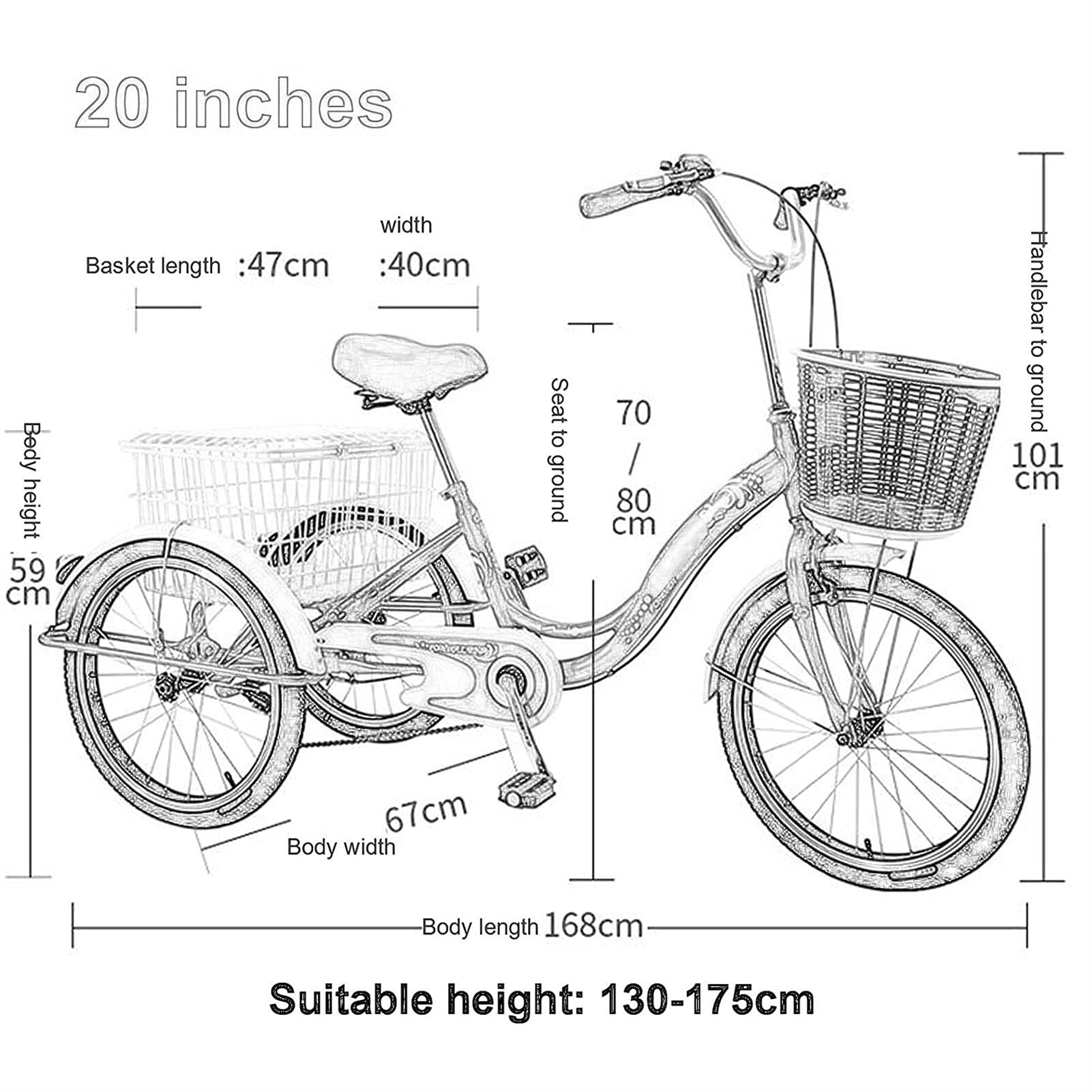 Amazon | 電動自転車 3輪 大人用三輪車 3輪バイク 20インチ 三輪バイク