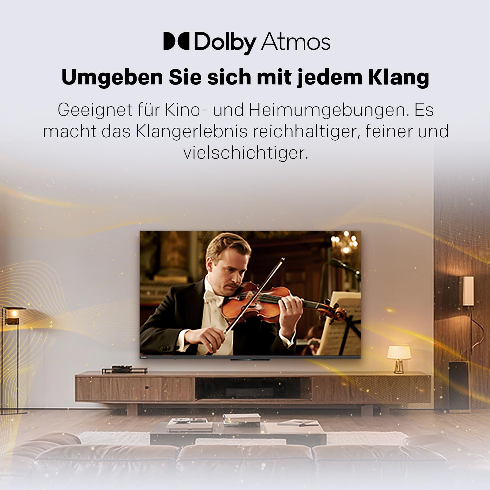coocaa 60 Zoll Fernseher QD-Mini LED TV, 4K Smart TV mit Google TV, HDR10+, Dolby Vision&Atmos, Local Dimming, MEMC Bewegungsglättung, S AI Prozessor, Triple Tuner DVB-T2/C/S2, 60CGNH70Z (2026)