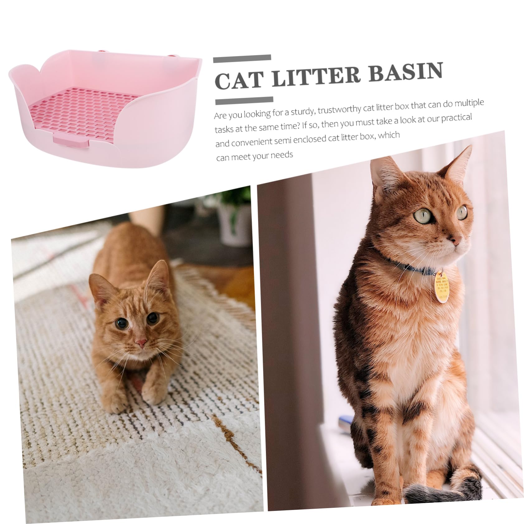 Lettiera per Piccoli Animali Toilette per Conigli e Cavia Vassoio per Addestramento Riutilizzabile Design Compatto e Portatile per Pulito e Confortevole