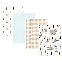 Vista 48 de Hudson Baby - Paños unisex de franela de algodón para bebé, bosque, talla única