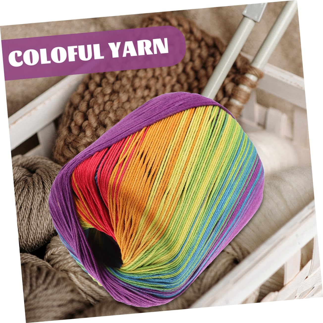 3Rolls Comfortable Yarn DIY Craft Knitting Material for Crocheting Projects Lightweight and Skin Friendly for Beginners and Professionals