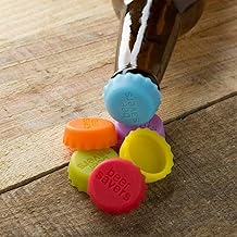 YTM Silicone Rubber Bottle Caps (Pack of 6) - Reusable for Home Brewing Beer, Soft Drink, Wine, Soda, Vinegar - Stopper Caps