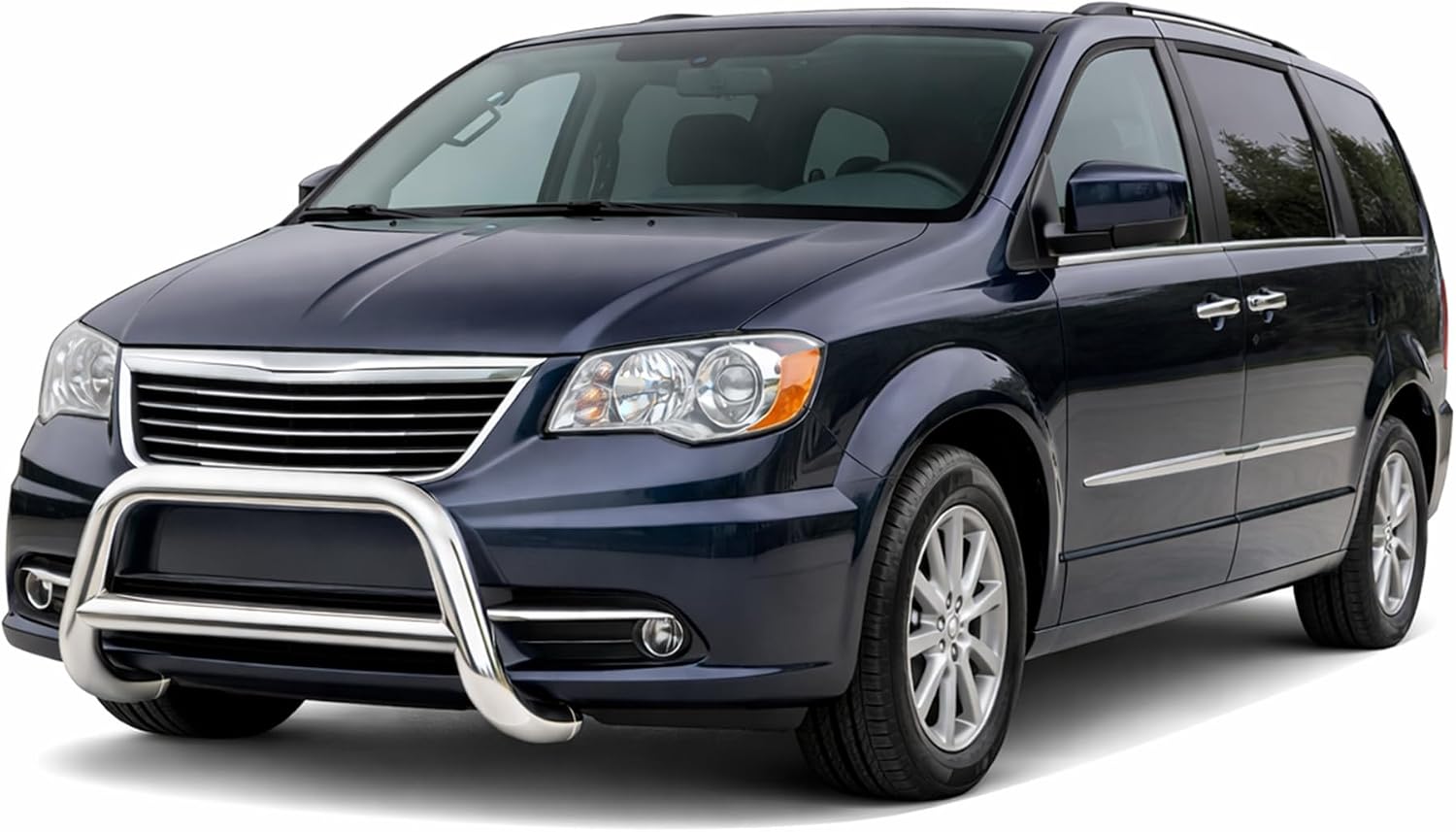 Black Horse A Bar No Skid Plate Stainless Steel Compatible with 2008-2016 Chrysler Town & Country|2008-2018 Dodge Grand Caravan-BBDGCASS