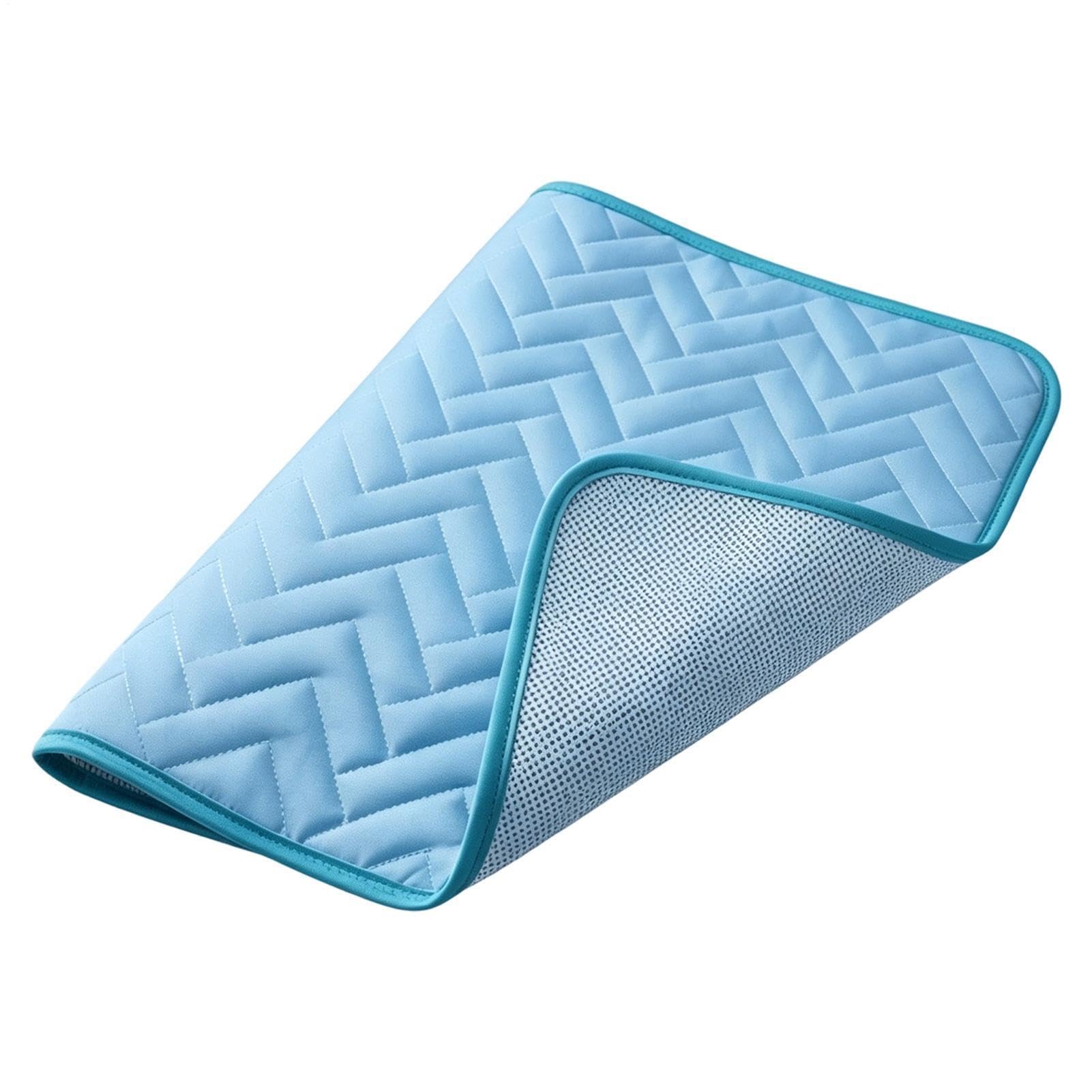 Tapis rafraîchissant animaux soie glacée lavable pliable grand chien 2XL