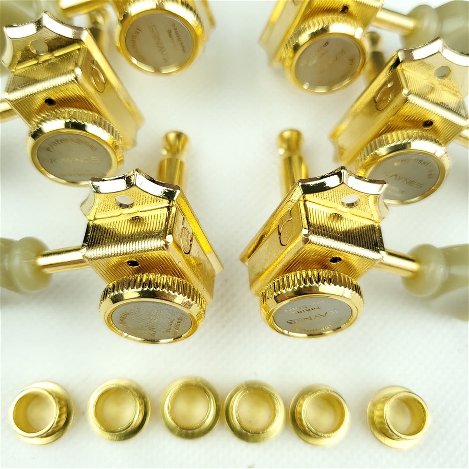 Locking Tuners 1 Set 3R3L Vintage Deluxe Sperren Elektrische Gitarrenmaschine Köpfe Tuner Für LP SG E-Gitarre Gold Tuning Pegs