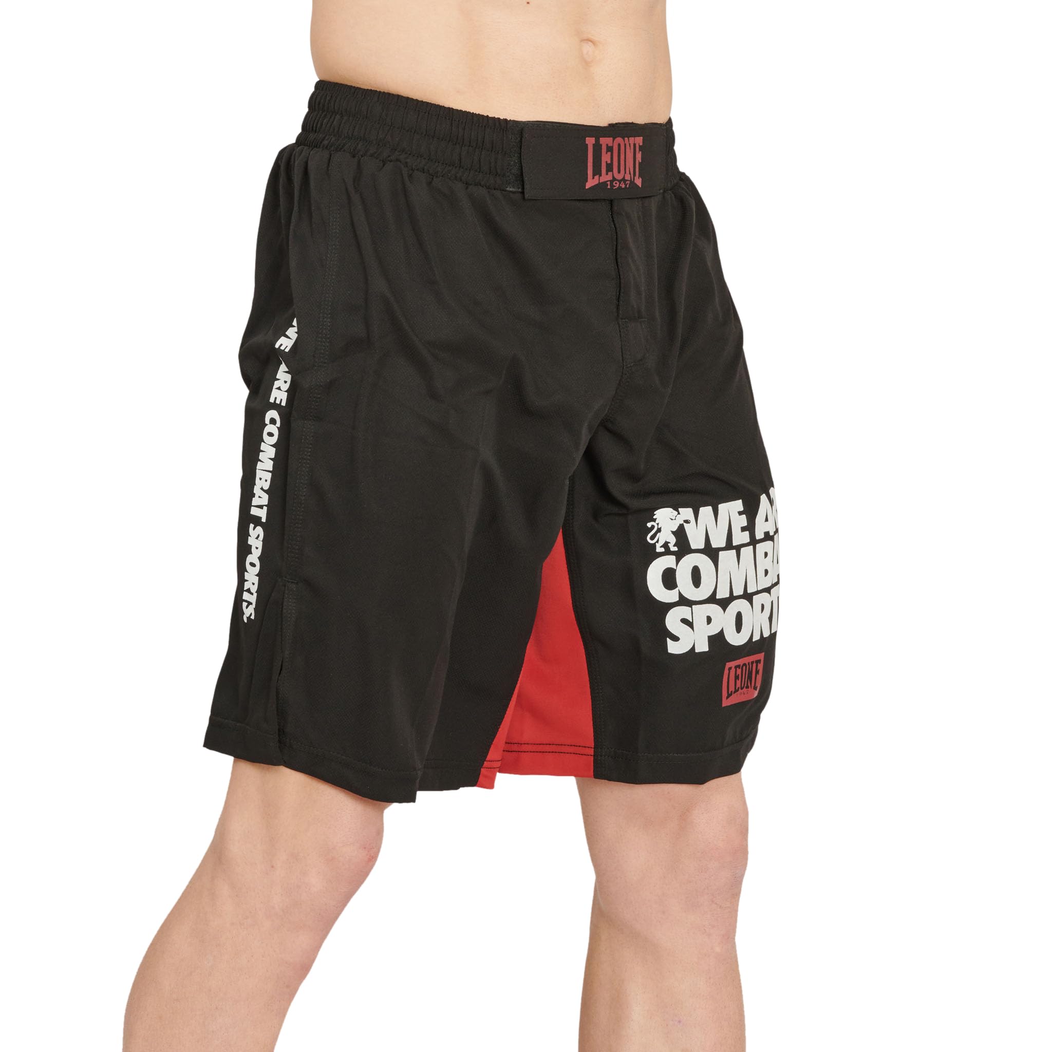 LEONE 1947 - MMA Shorts, Unisex MMA Shorts - Adult Black