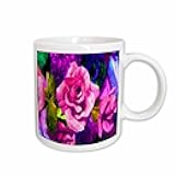 3dRose Pink Paper Rose 11oz Mug