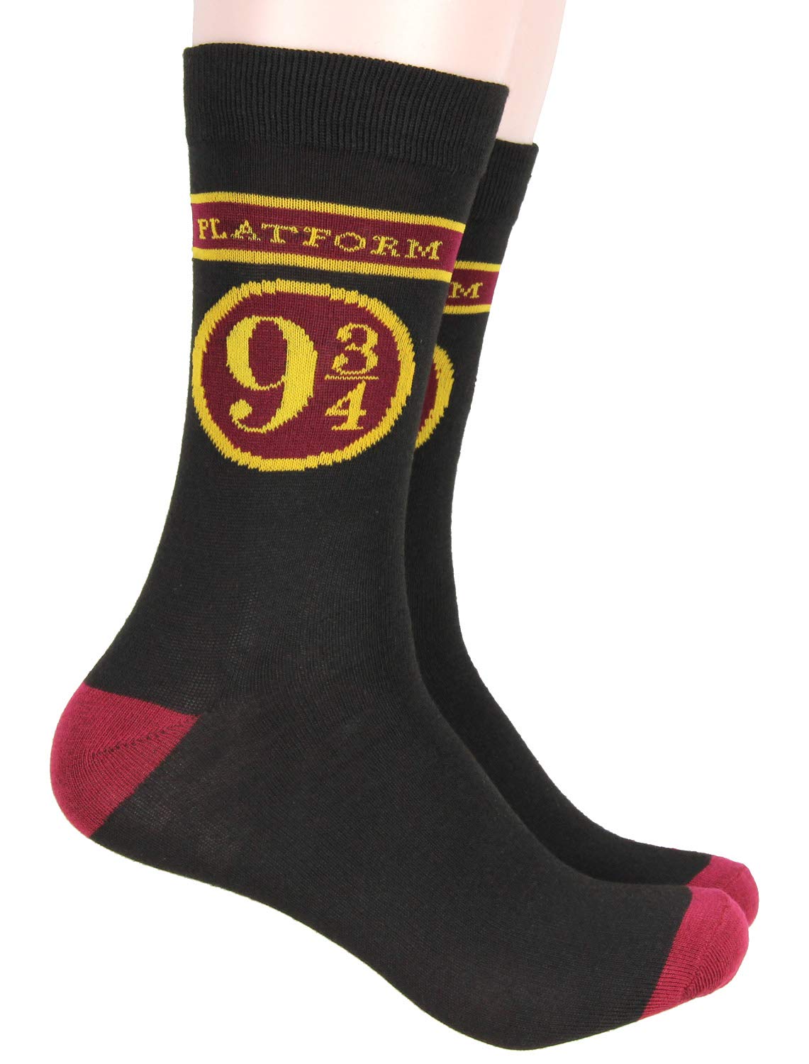 Harry Potter Platform 9 3/4 Hogwarts Express Adult Crew Socks