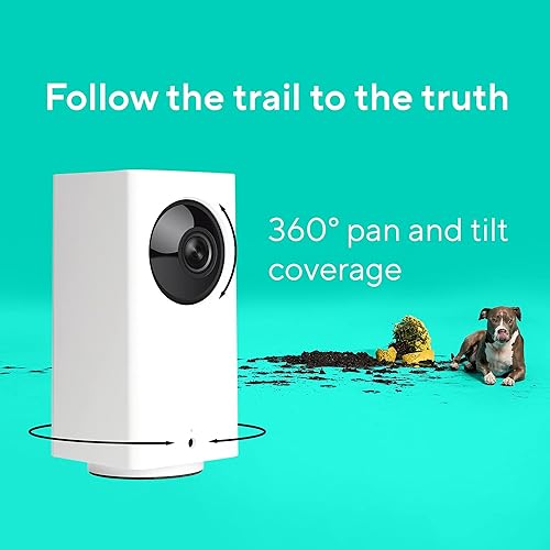 Miniatura 5 de Wyze Cam Pan v2 Cámara para mascotas de 360 con aplicación de teléfono, cámara de seguridad inteligente PTZ para interiores, para monitoreo de