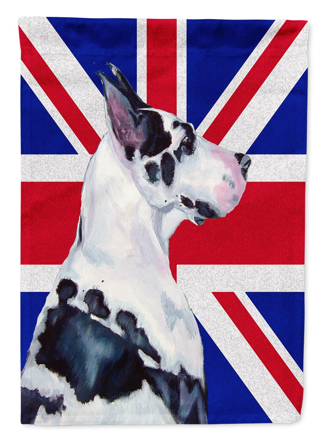 Dogue allemand Union Jack pour décorer votre jardin multicolore