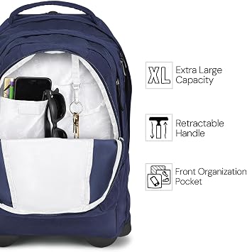 JANSPORT Driver 8 Wheeled Daypack - Navy