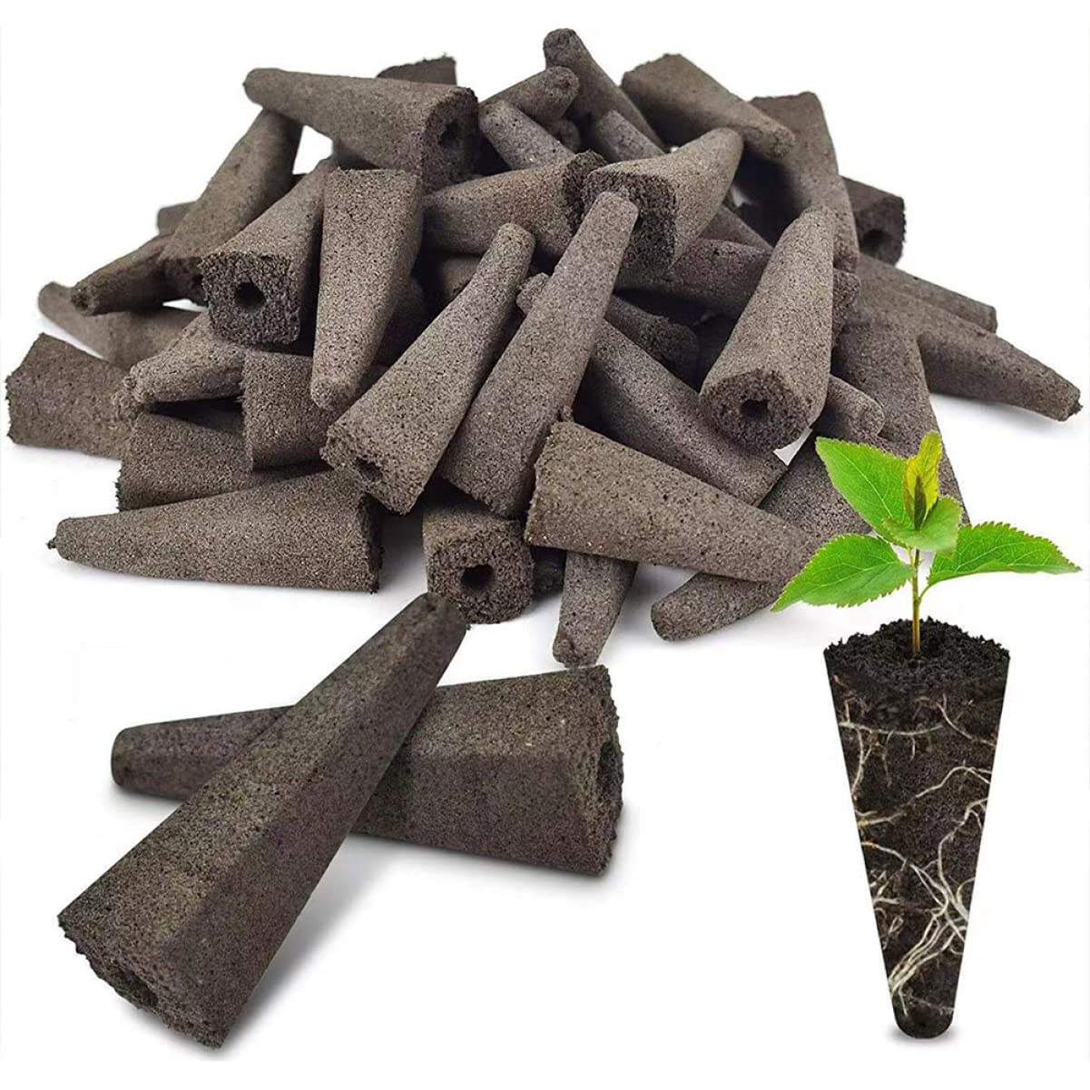 Mipcase 100pièces Blocs De Culture Soilless pour Pépinière Nutriments Terreau De Culture sans Sol pour Plantes Et Jardins Intérieurs