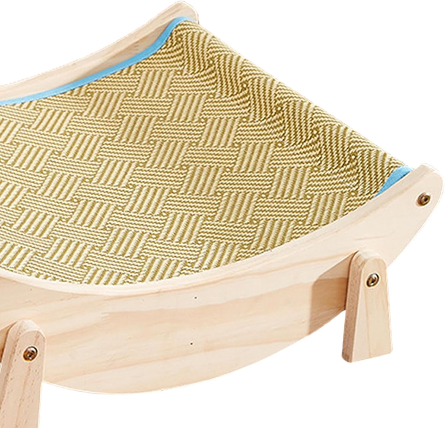 review Swing Bed Wooden Lounger for Small Pets, Lattice