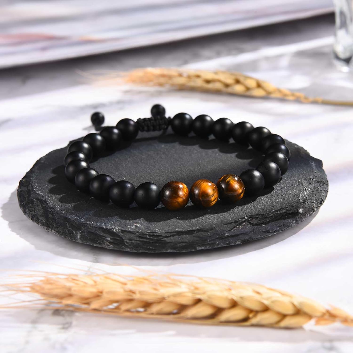 Best Ever Gifts for Mens Teen Boys, Beads Bracelet Gifts for Friend Brother Uncle Boyfriend Grandpa Dad Son Grandson Nephew New Dad Stepdad Husband on Birthday Christmas Valentines Fathers Graduation - Image 2