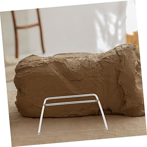 Miniatura 2 de EXCEART Cortador de mantequilla de acero inoxidable cortador de barro estudiante mini tetera de arcilla púrpura herramientas de masa de juego de