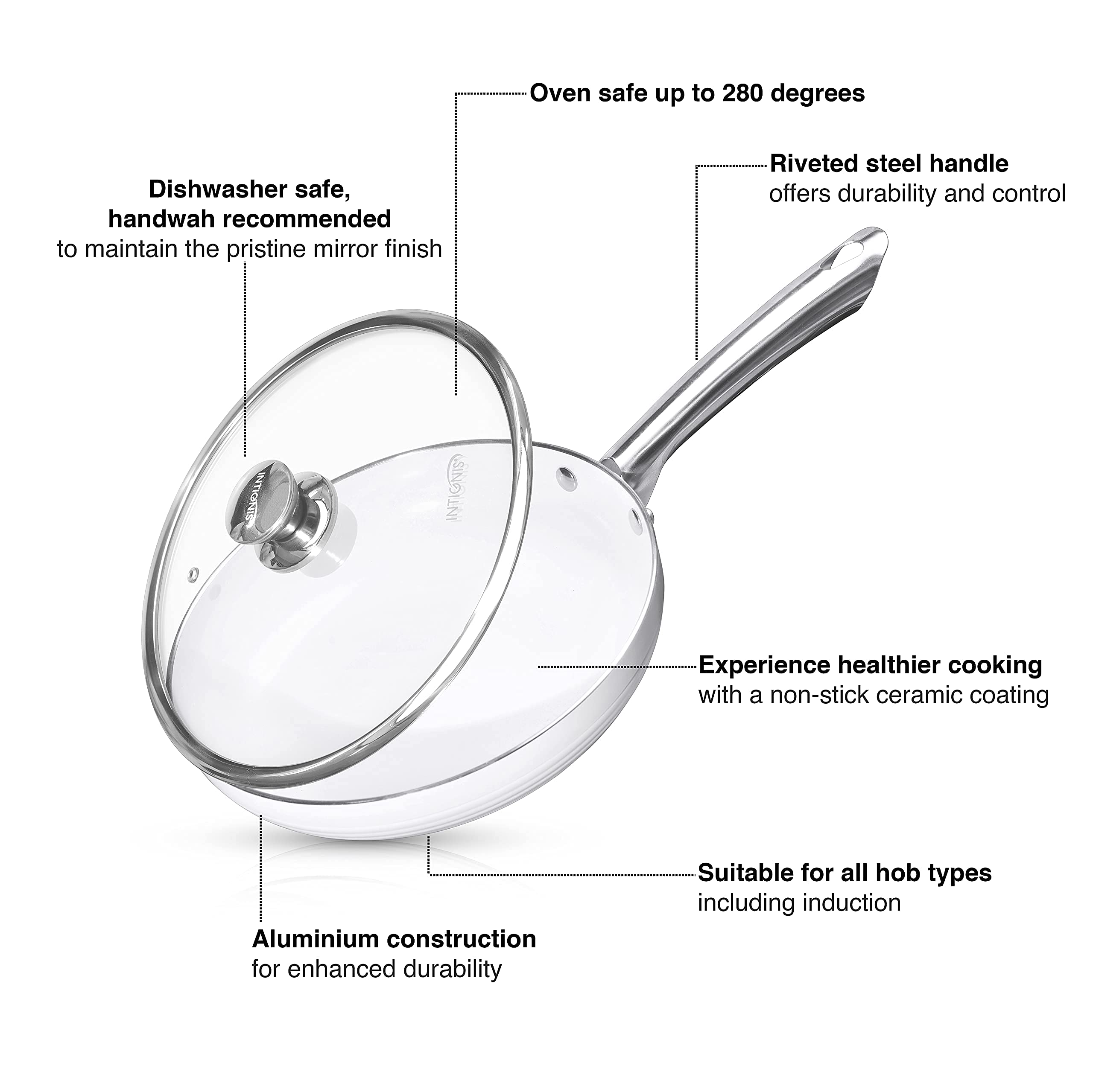 Met deksel - 28 cm - Braadpan/stoofpan kopen