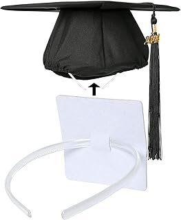 PUNCHMAN Graduation Cap Headband-Firm Anti-Fall Hair Band for Graduation Cap,Grad Cap Headband Holder Insert Companion - Buy now