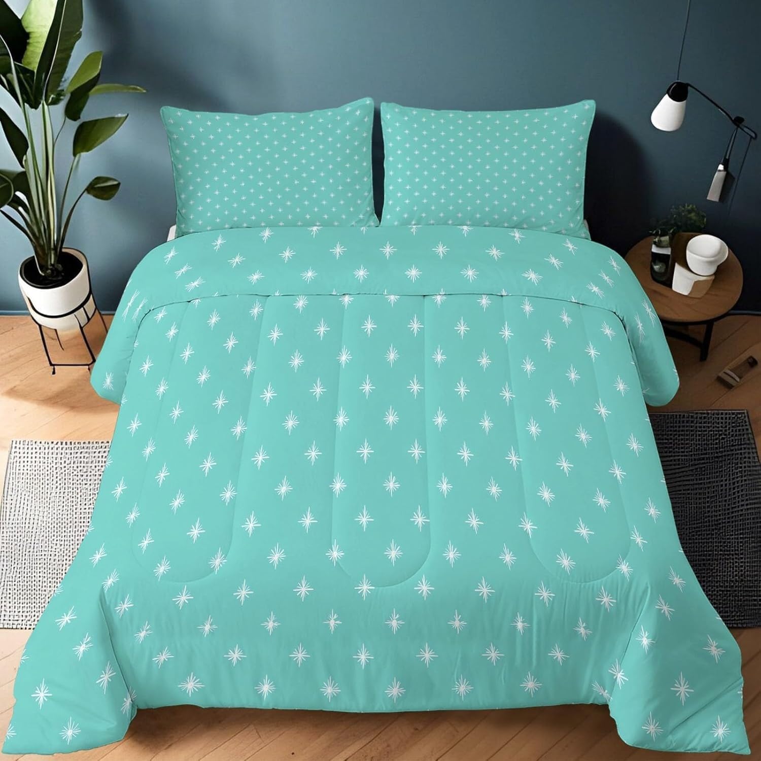 Couette sans housse lavable et chaude en microfibre douce menthe