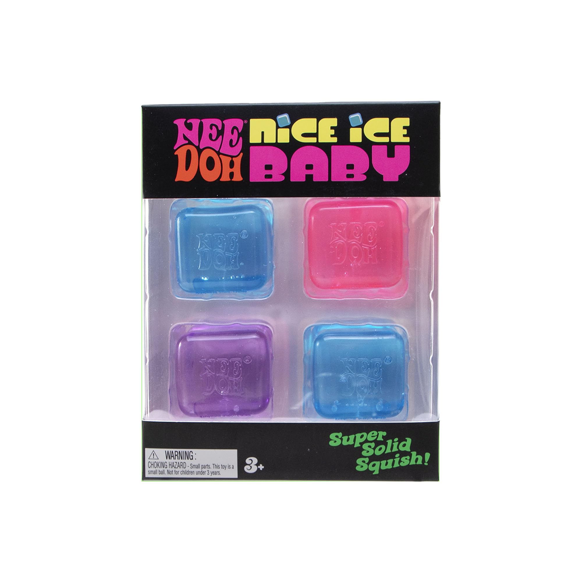 Schylling NeeDoh Nice Ice Baby 4 Pack - Sensory Squeeze Toy - 1.5