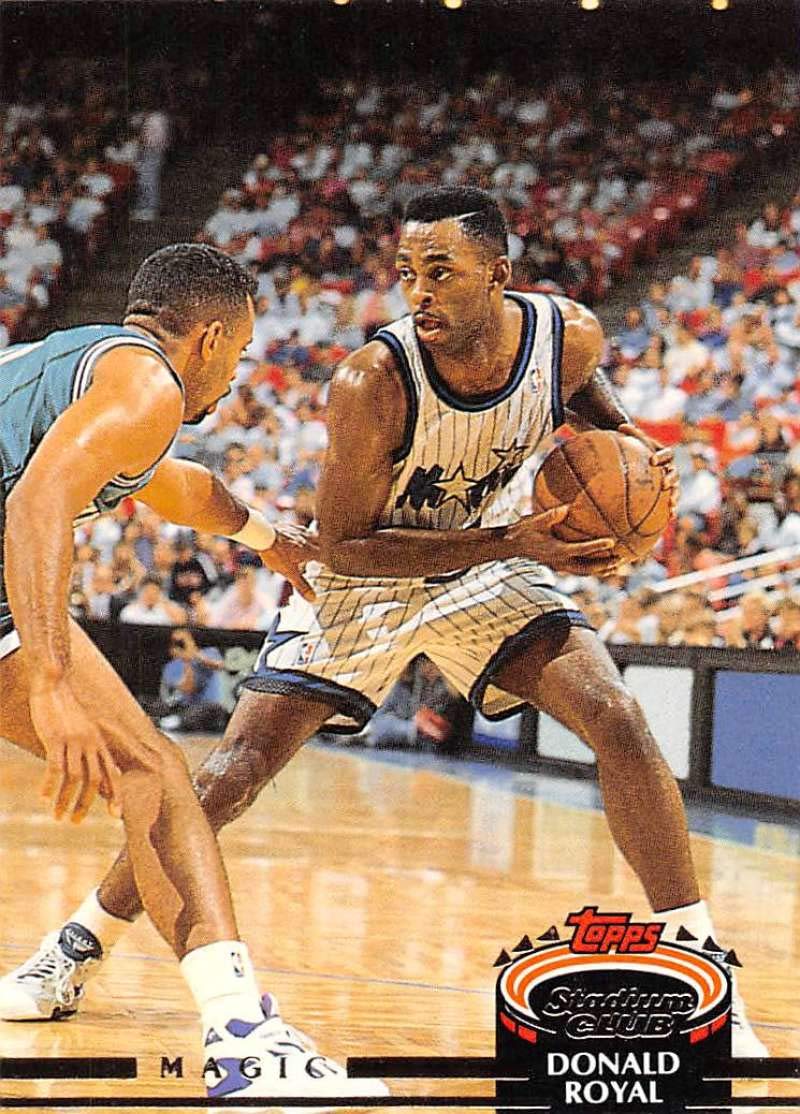Amazon.com: 1992-93 Stadium Club Basketball #258 Donald Royal
