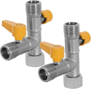 2pcs G1/2 Three Way Shower Diverter Valve for Shower Arm Splitter