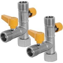 2pcs G1/2 Three Way Shower Diverter Valve for Shower Arm Splitter