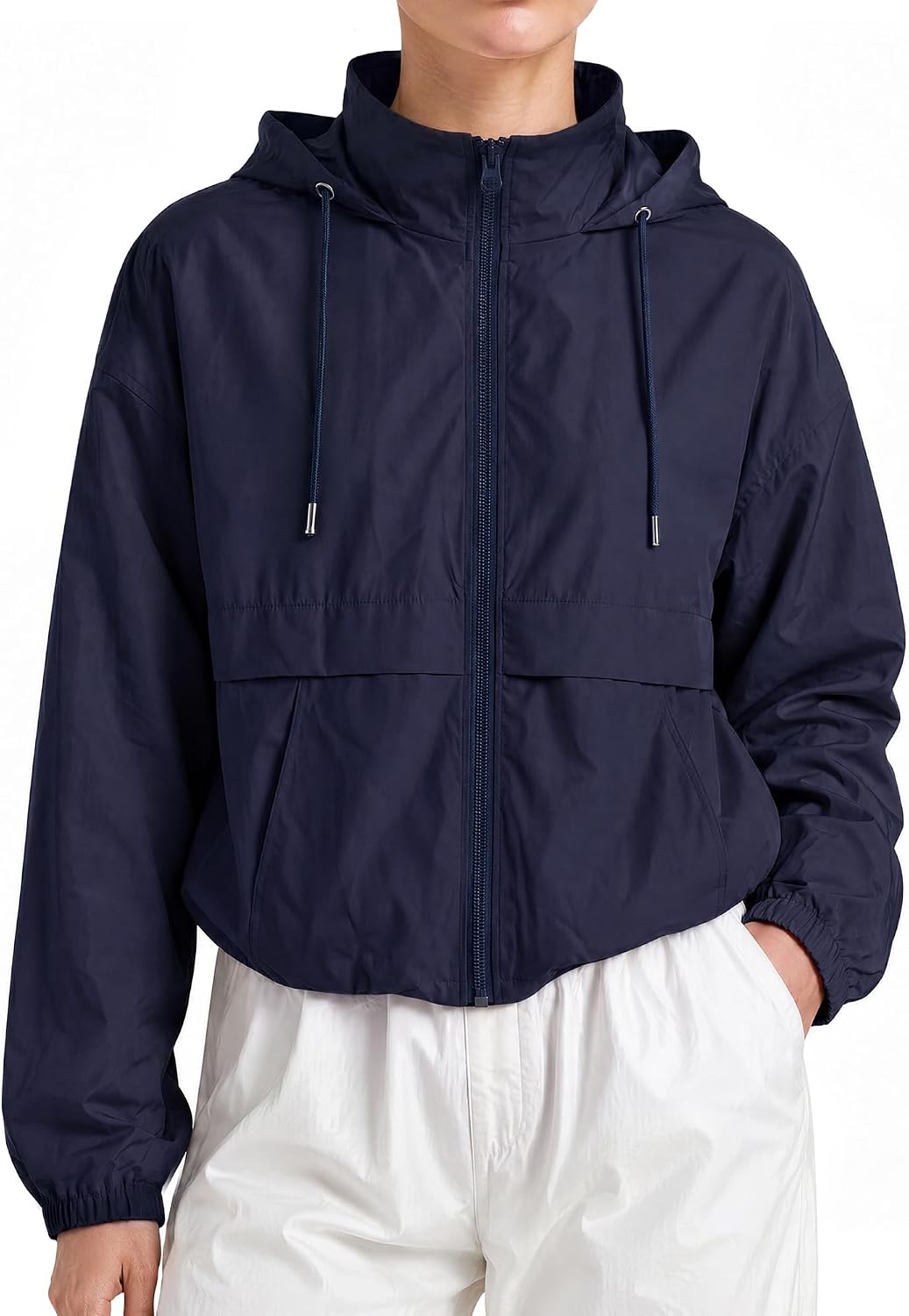 Windbreaker Jacket Women Zip Up Hoodie Women Lightweight Jackets
